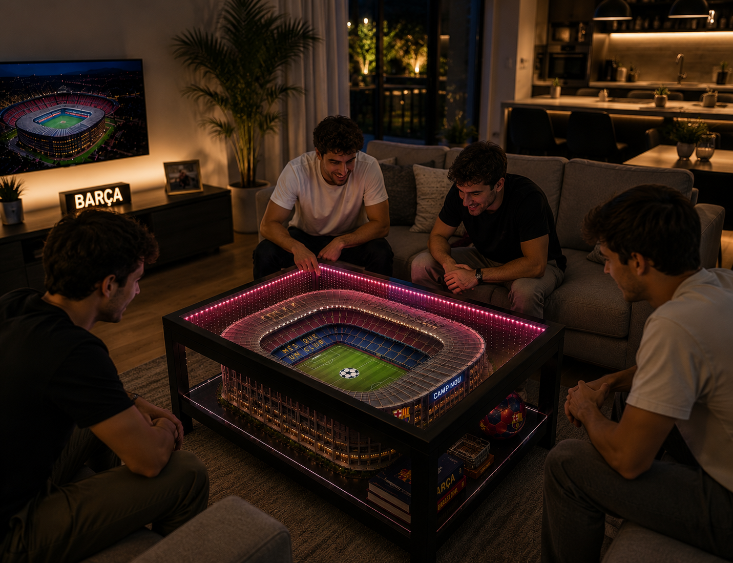 Stadium in a room